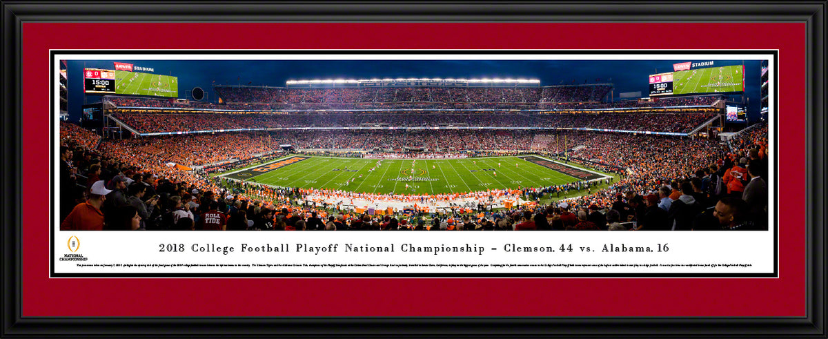 2018 College Football National Championship Game - Deluxe Frame with Double Mat with UA Mat
