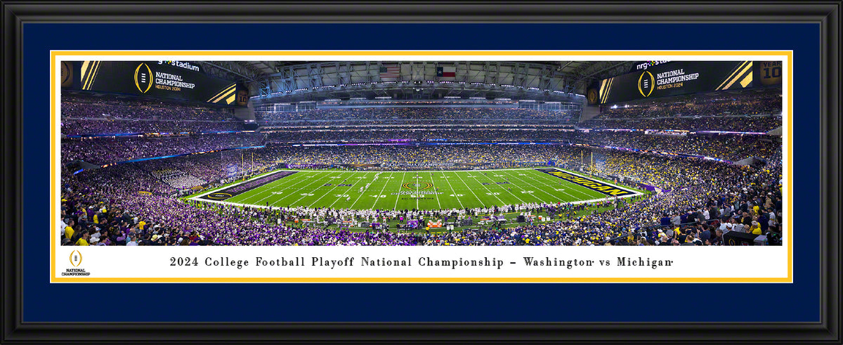 2024 CFP National Championship Game, Washington vs Michigan - Deluxe Frame