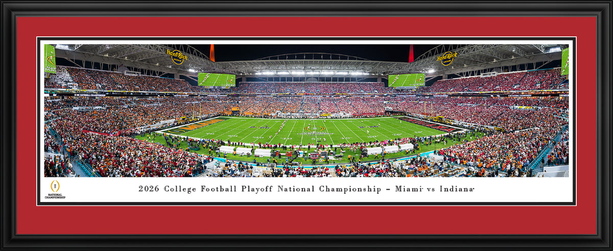 2026 Championship Game, Miami vs Indiana - Indiana Deluxe Frame