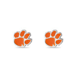Clemson Tigers Paw Stud Earrings