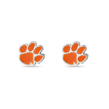 Clemson Tigers Paw Stud Earrings