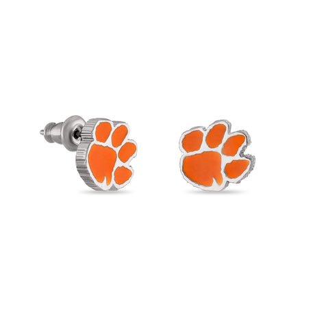 Clemson Tigers Paw Stud Earrings