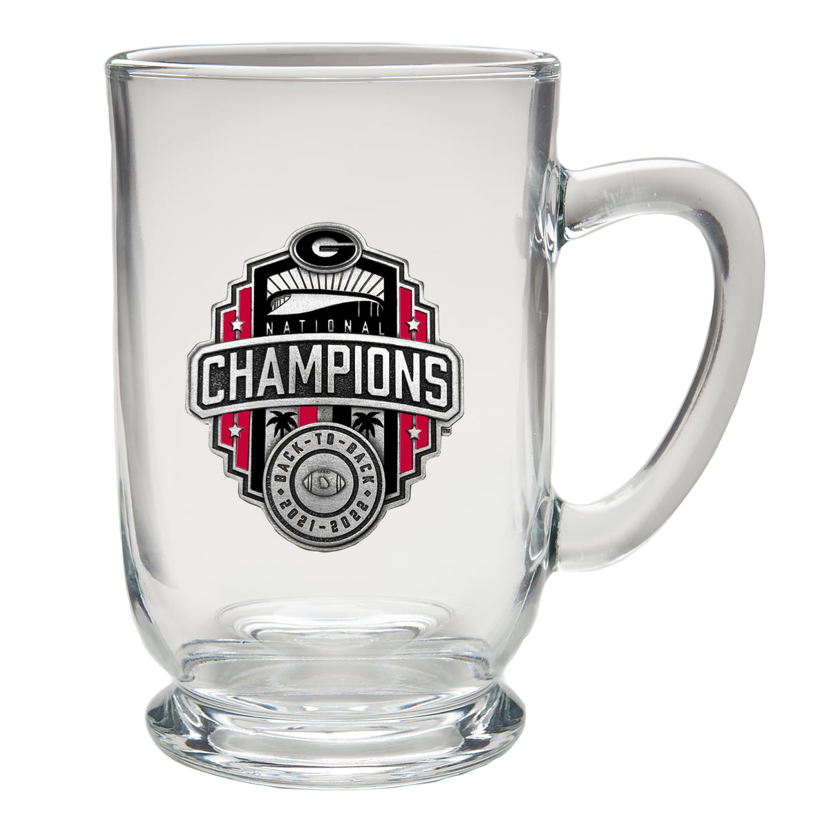Georgia Bulldogs 2022 National Champions Coffee Mug -clear