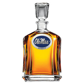 Mississippi Rebels Capitol Decanter