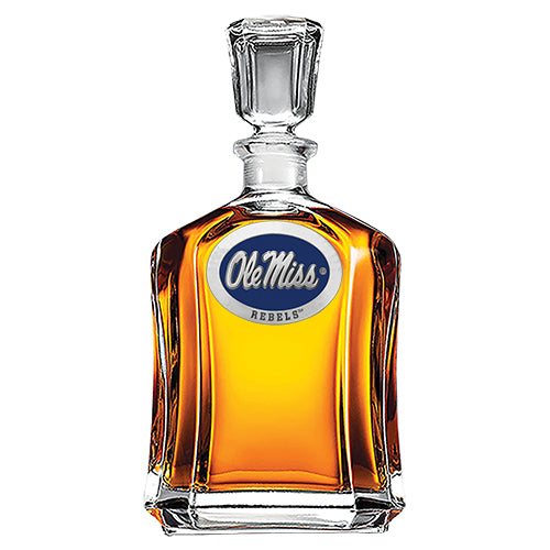 Mississippi Rebels Capitol Decanter