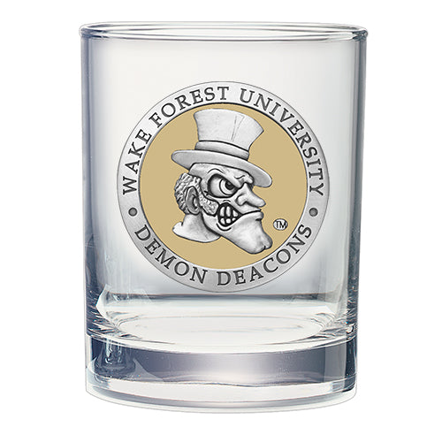 Wake Forest Demon Deacons Cocktail Glasses Set of Two