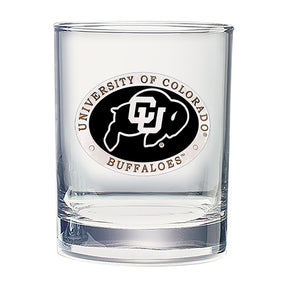 Colorado Buffaloes Cocktail Glasses Set of Two