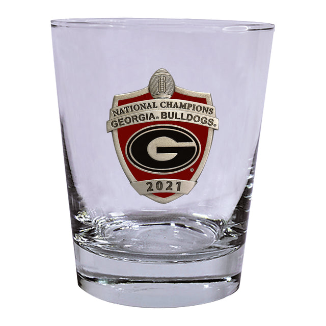 Georgia Bulldogs 2021 National Champions Old Fashioned Glasses Set of Two