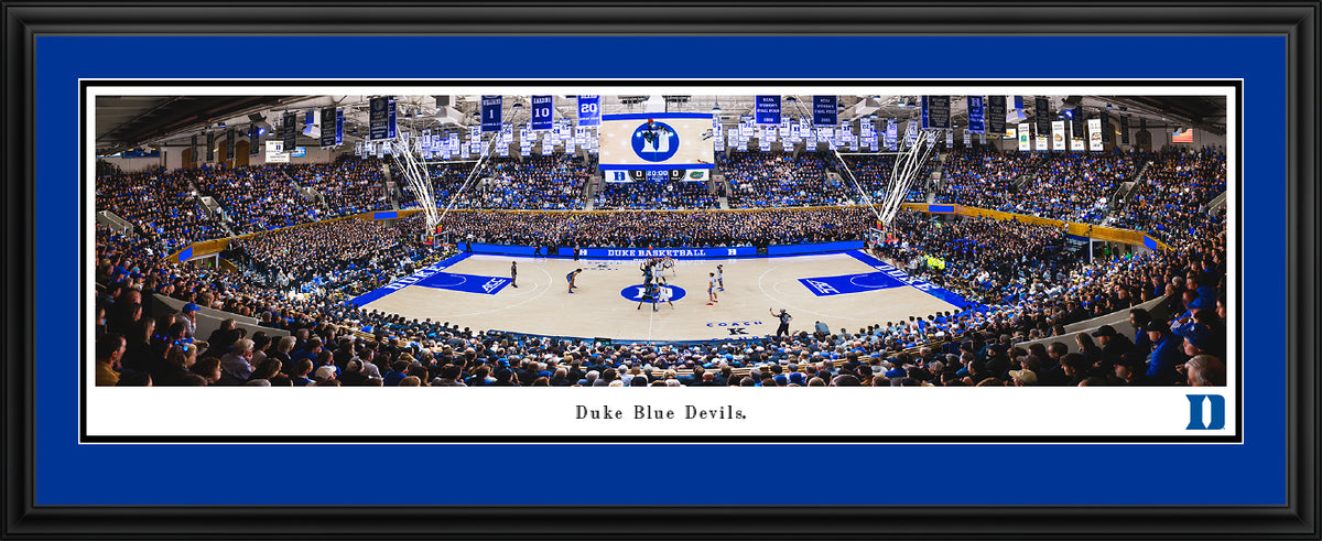 Duke Blue Devils Basketball - Deluxe Frame – College Logo Stuff