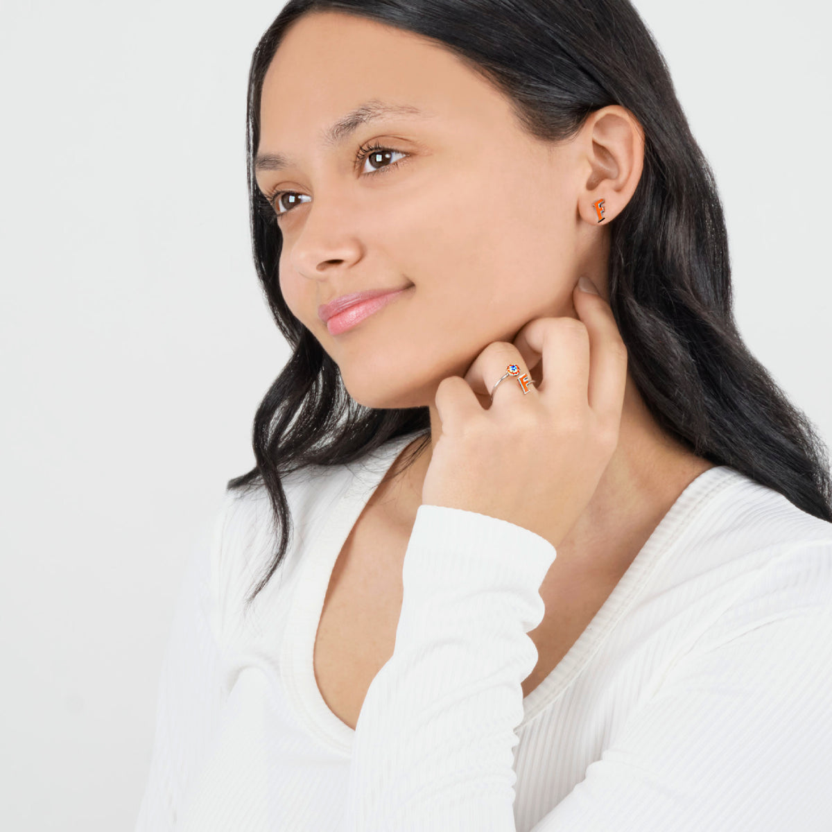 Florida Gators F Stud Earrings