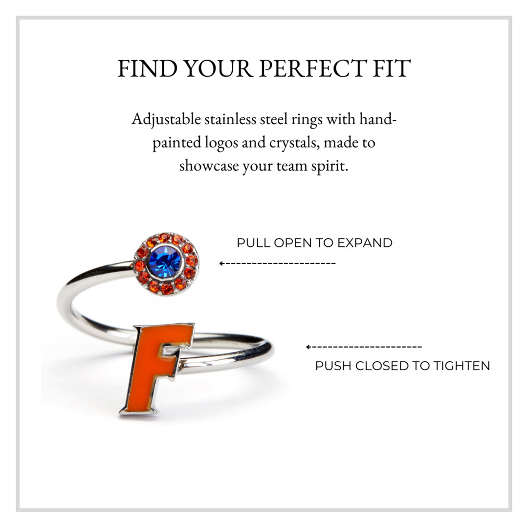 Florida Gators Stainless Steel Adjustable Ring