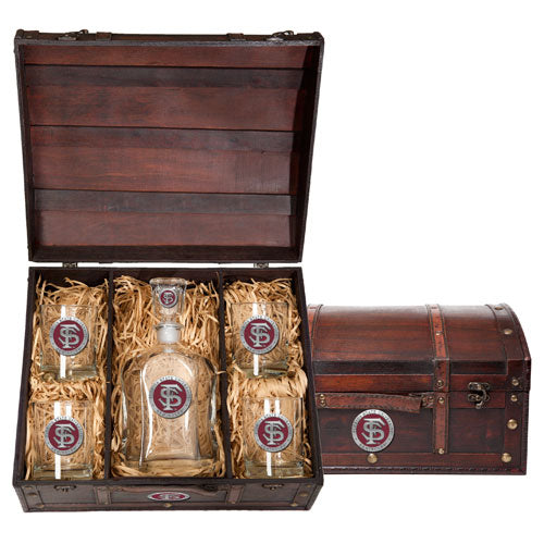 FSU Seminoles Capitol Decanter Chest Set