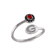 Georgia Bulldogs Stainless Steel Adjustable Ring