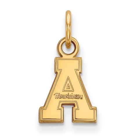 Appalachian State Mountaineers 14k Yellow Gold Extra Small Pendant