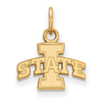 Iowa Hawkeyes Sterling Silver 3D Football Helmet Pendant