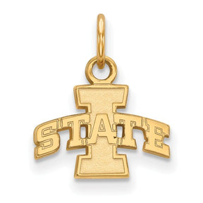 Iowa Hawkeyes Sterling Silver 3D Football Helmet Pendant