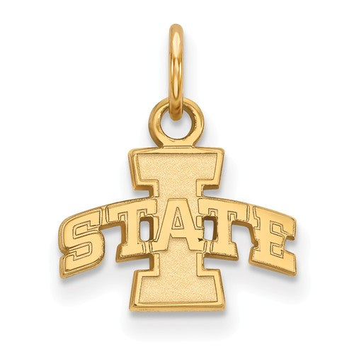 Iowa Hawkeyes Sterling Silver 3D Football Helmet Pendant