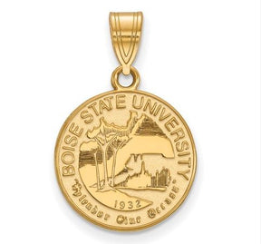 Boise State Broncos 14k Yellow Gold Large Pendant
