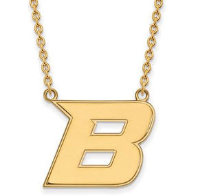 Boise State Broncos 14k White Gold Small Pendant