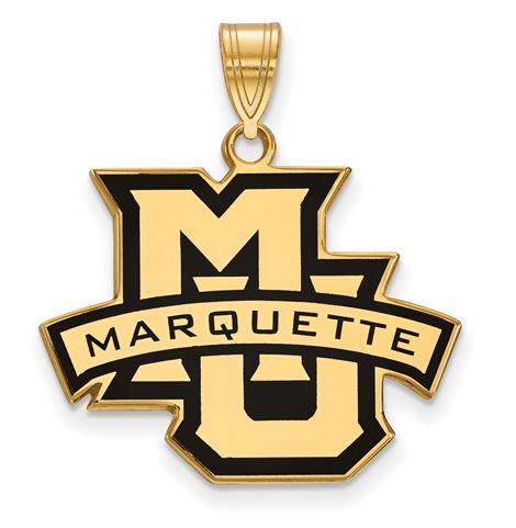 Marquette Golden Eagles 14k White Gold Extra Small Pendant