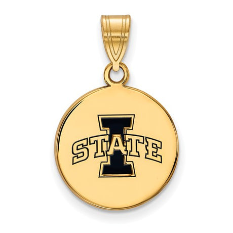 Iowa Hawkeyes Sterling Silver Enamel Pendant