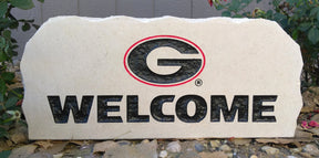 Show your love for the Georgia Bulldogs when you add this Engraved Limestone Decorative Stone to your collection.