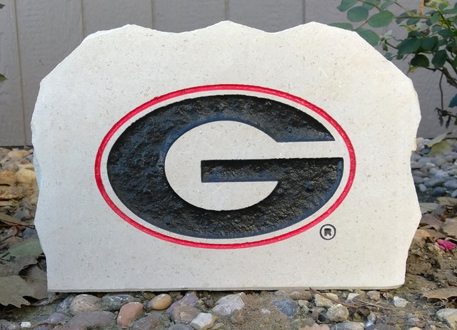 Show your love for the Georgia Bulldogs when you add this Engraved Limestone Decorative Stone to your collection.