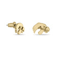Iowa Hawkeyes Gold Plated Mascot Stud Earrings