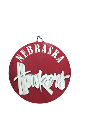 Nebraska Huskers Multi Layered 3D Recycled Metal Wall Decor