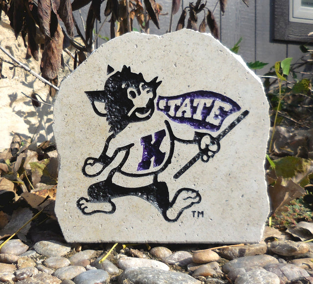 Show your love for the Kansas State Wildcats when you add this Engraved Limestone Decorative Stone to your collection.