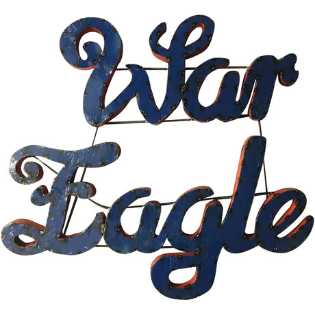 Auburn Tigers Recycled Metal Wall Decor War Eagle