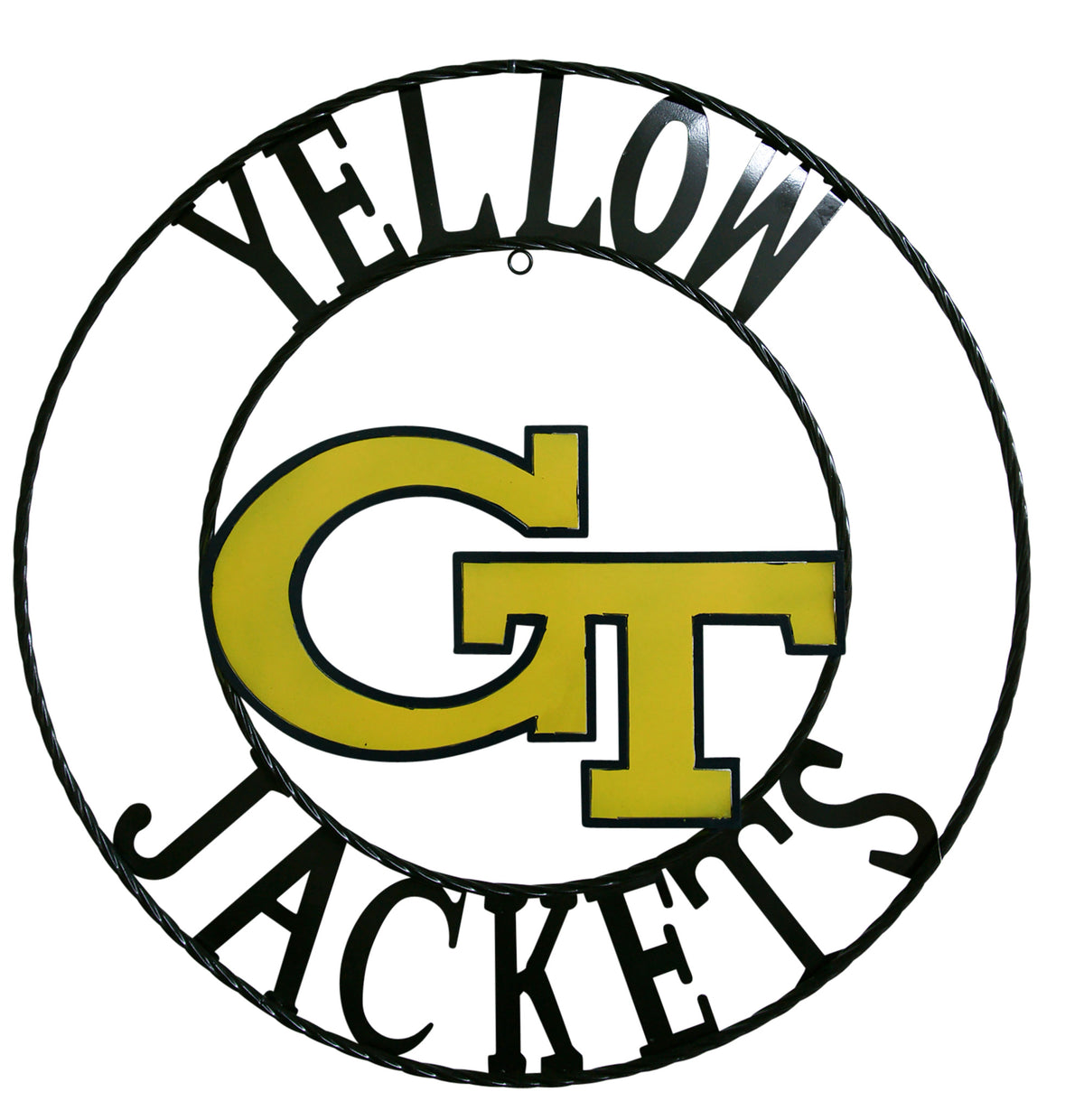 Georgia Tech Yellow Jackets Wrought Iron Wall Decor 24"