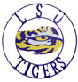 LSU Tigers  wrought iron wall decor 18"