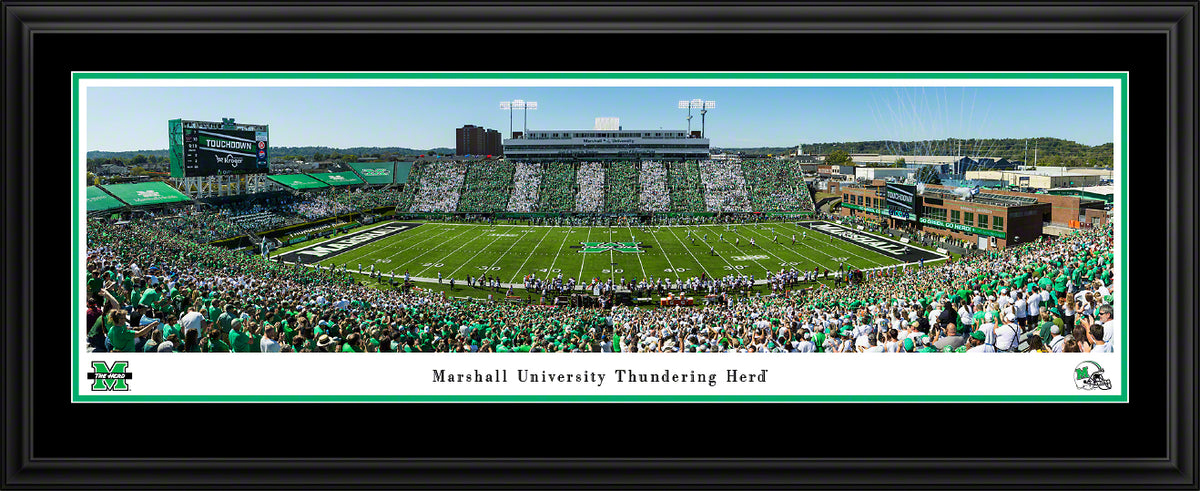 Marshall Football, Stripe the Stadium - Deluxe Frame