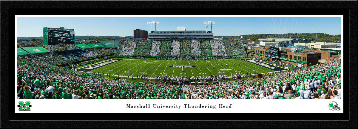 Marshall Football, Stripe the Stadium - Select Frame