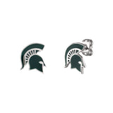 Michigan State Spartans Mascot Stud Earrings