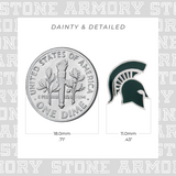 Michigan State Spartans Mascot Stud Earrings