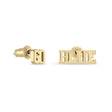 Michigan Wolverines 'GO BLUE' Stud Earrings