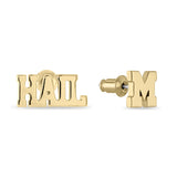 Michigan Wolverines Mix 'n Match Gold Plated Stud Earrings