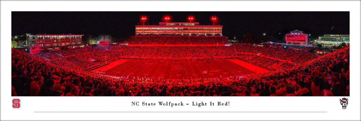 NC State Football "Light It Red" - Unframed