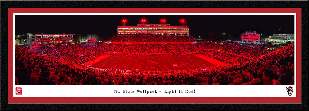 NC State Football "Light It Red" - Select Frame