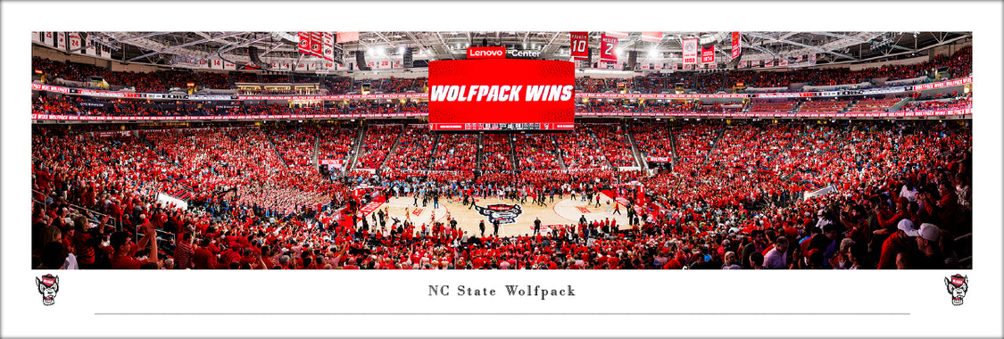 NC State Wolfpack Basketball - Unframed – College Logo Stuff