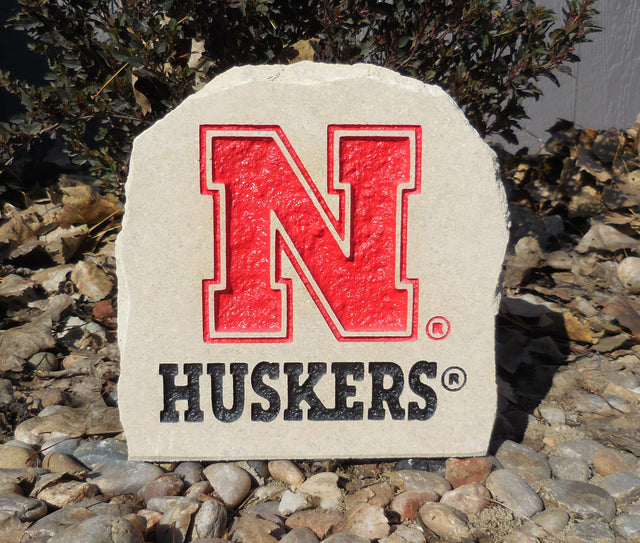 Show your love for the Nebraska Huskers when you add this Engraved Limestone Decorative Stone to your collection.
