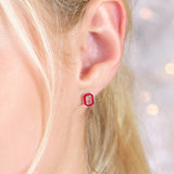 Ohio State Buckeyes Sterling Silver Stud Earrings