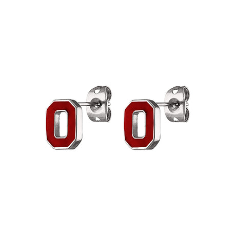 Ohio State Buckeyes Stainless Steel Stud Earrings