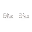 Ohio State Buckeyes Ohio Script Stud Earrings