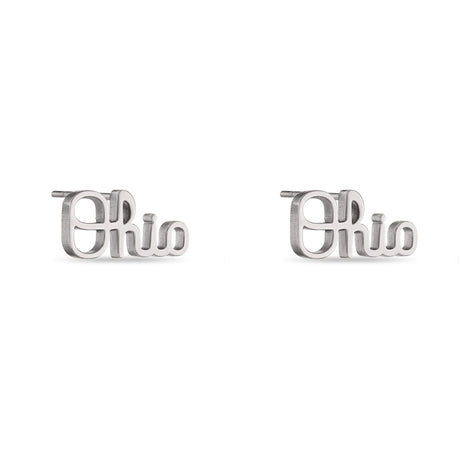 Ohio State Buckeyes Ohio Script Stud Earrings