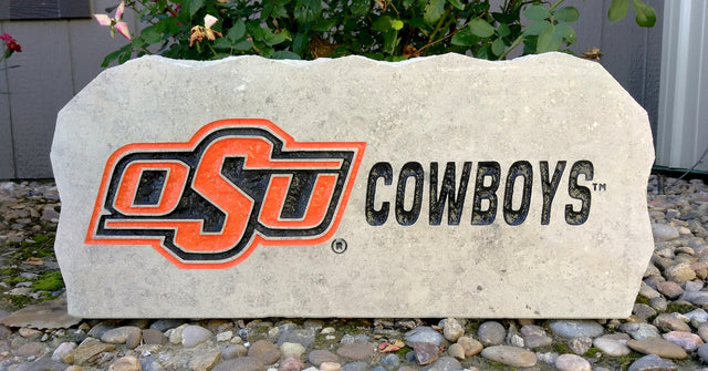 Show your love for the Oklahoma State Cowboys when you add this Engraved Limestone Decorative Stone to your collection.