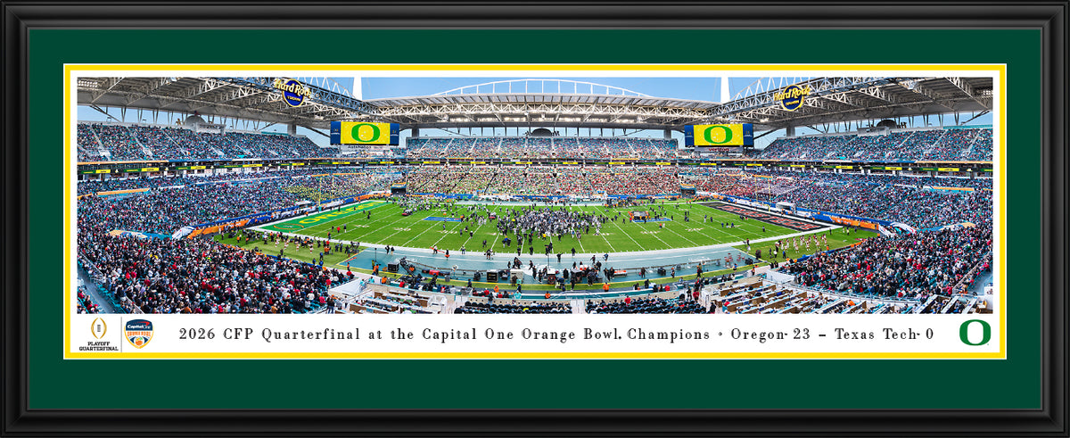 2026 Orange Bowl Champions, Oregon Ducks - Deluxe Frame