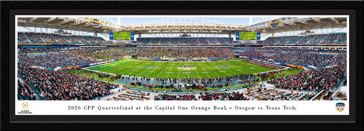 2026 Orange Bowl Game, Oregon vs Texas Tech - TT Select Frame